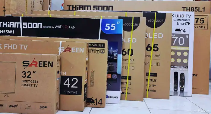 بيع شاشه ذكيه شاشات بلازما تلفزيون 4k اخر اصدار توصيل مجاني 2