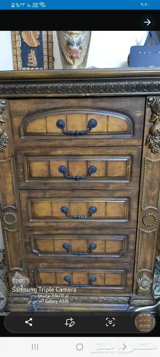 للبيع غرفة نوم بحالة جيدة نظيفة خشب متين المطلوب فيها 1500ر 2