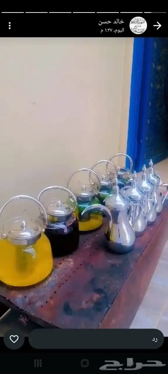 ضيافه عسير تقدم القهوه السعوديه الملكية وشاهي و نعناع 5