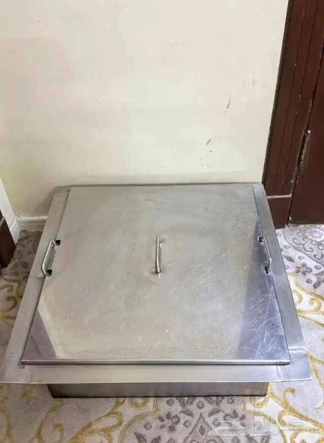 قلاية استيل للمطاعم درجة أولى مقاس 50 في 50 عمق 28 1