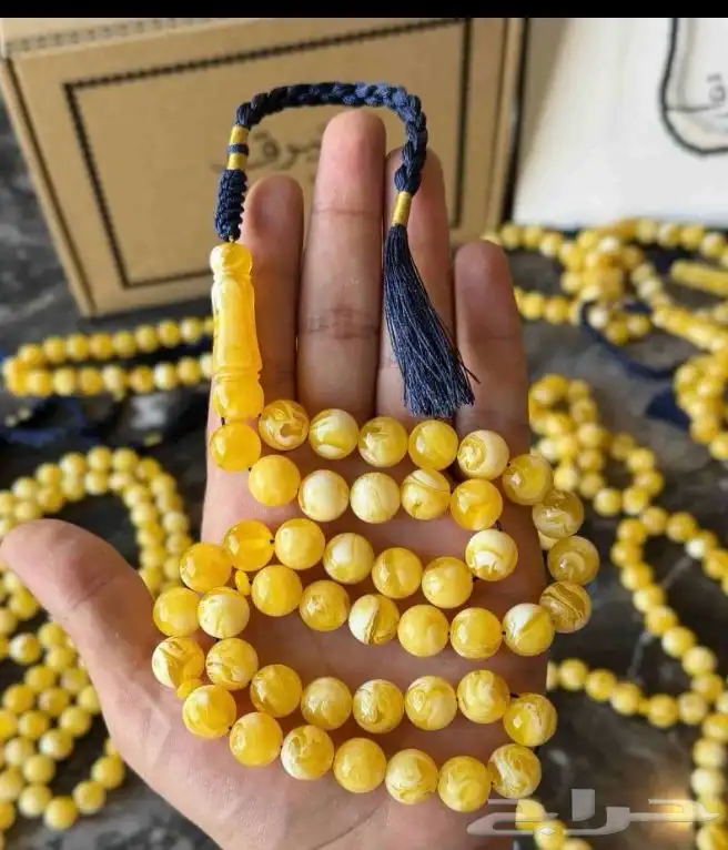 سبحة تراب كهرمان 0