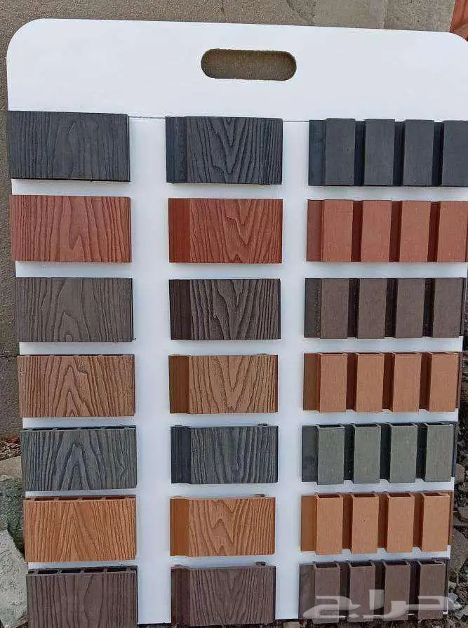 بديل خشب خارجى وجهين مضلع كتكات ثرى دى ديكورات توصيل مجانى 0