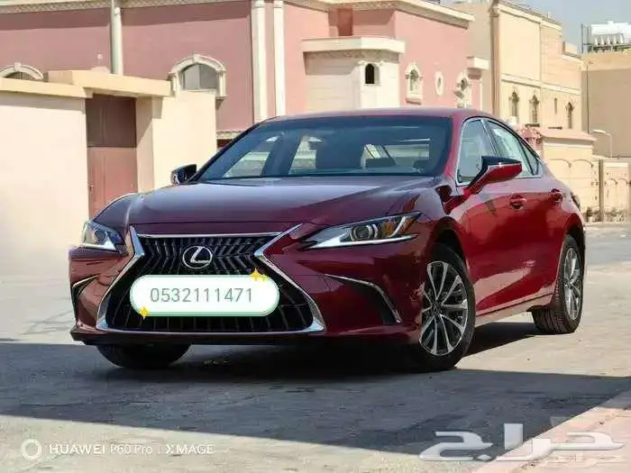 لكزس ES250 AA بنزين احمر لوحات 2023 0