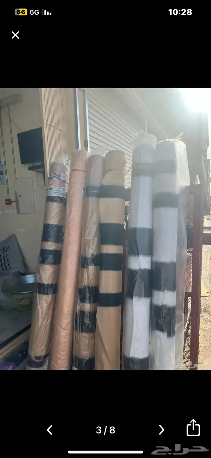 رواق ساتر للمخيمات طول 50 متر في ارتفاع 2 نسبه العزل 90 4