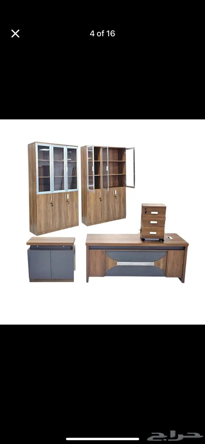 كرسي مكتب بني وأسود مع جودة رائعة بسعر أقل 6