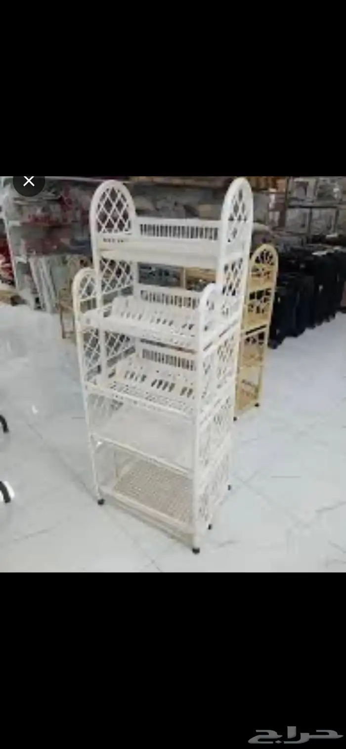 رفوف بلاستيك مع شبكه للصحون 0