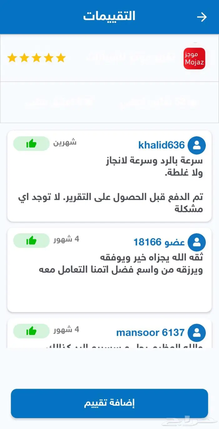 تقرير موجز شاهد 566 تقييم تبارك الله 5
