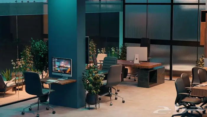 تصميم 3d ديكور مكاتب كافيهات مطاعم شاليهات محلات 28