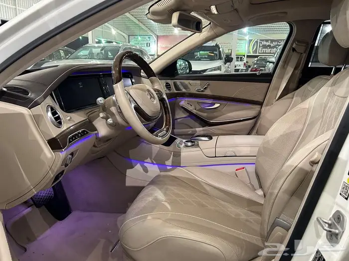 مرسيدس بنز S500 موديل 2016 عداد 65 الف مخزن 5