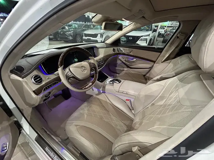 مرسيدس بنز S500 موديل 2016 عداد 65 الف مخزن 7