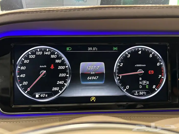 مرسيدس بنز S500 موديل 2016 عداد 65 الف مخزن 10