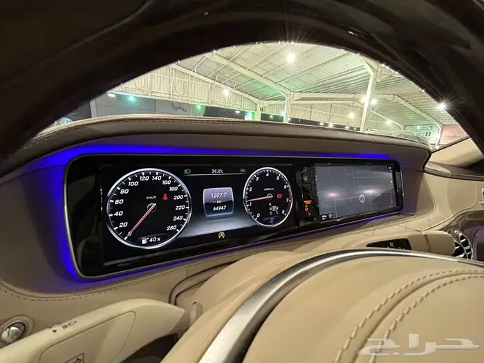 مرسيدس بنز S500 موديل 2016 عداد 65 الف مخزن 18