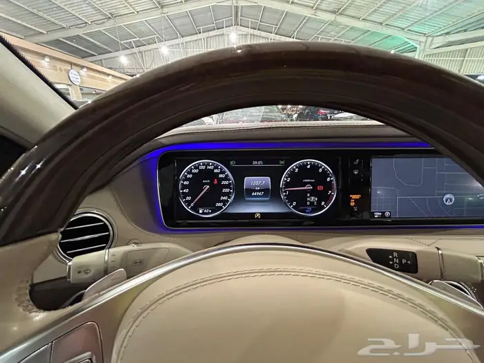 مرسيدس بنز S500 موديل 2016 عداد 65 الف مخزن 17