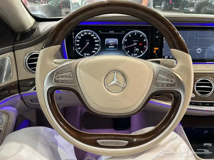 مرسيدس بنز S500 موديل 2016 عداد 65 الف مخزن 31