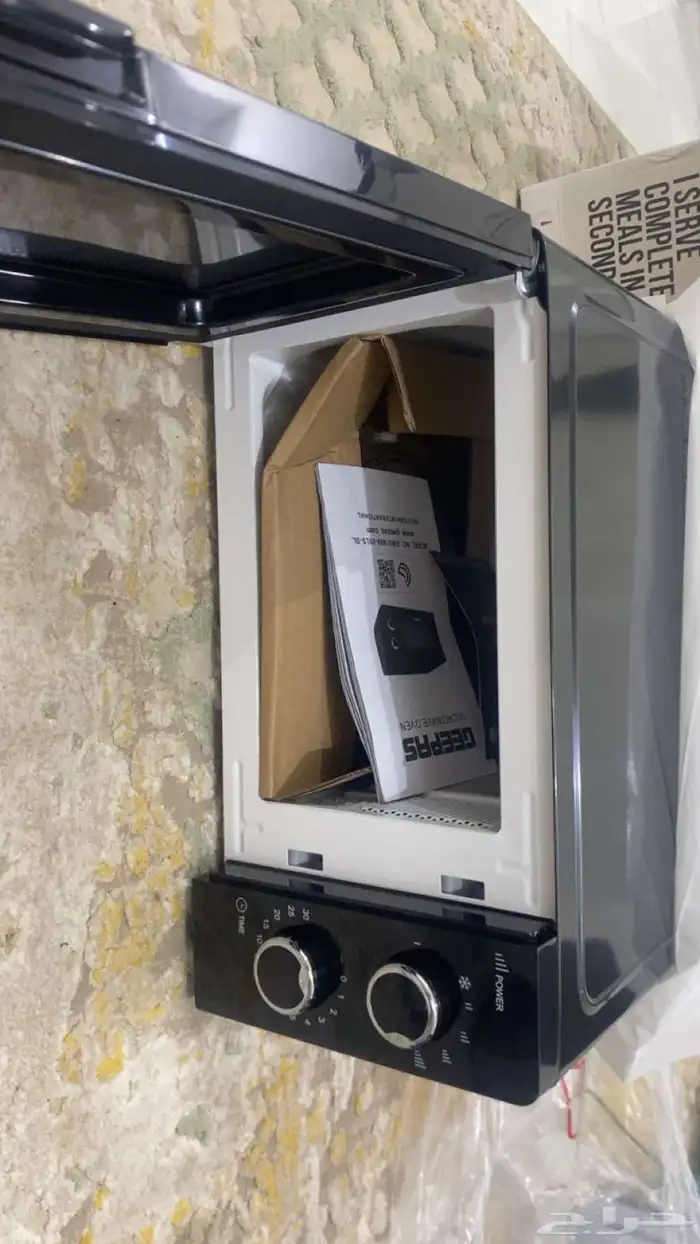 فرن مايكرويف جديد ما استخدم بكرتونه 0