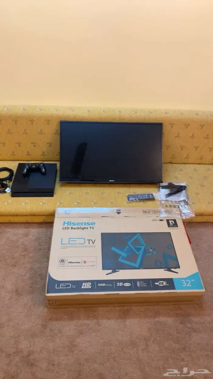 شاشة 32 بوصه وسوني 4 1