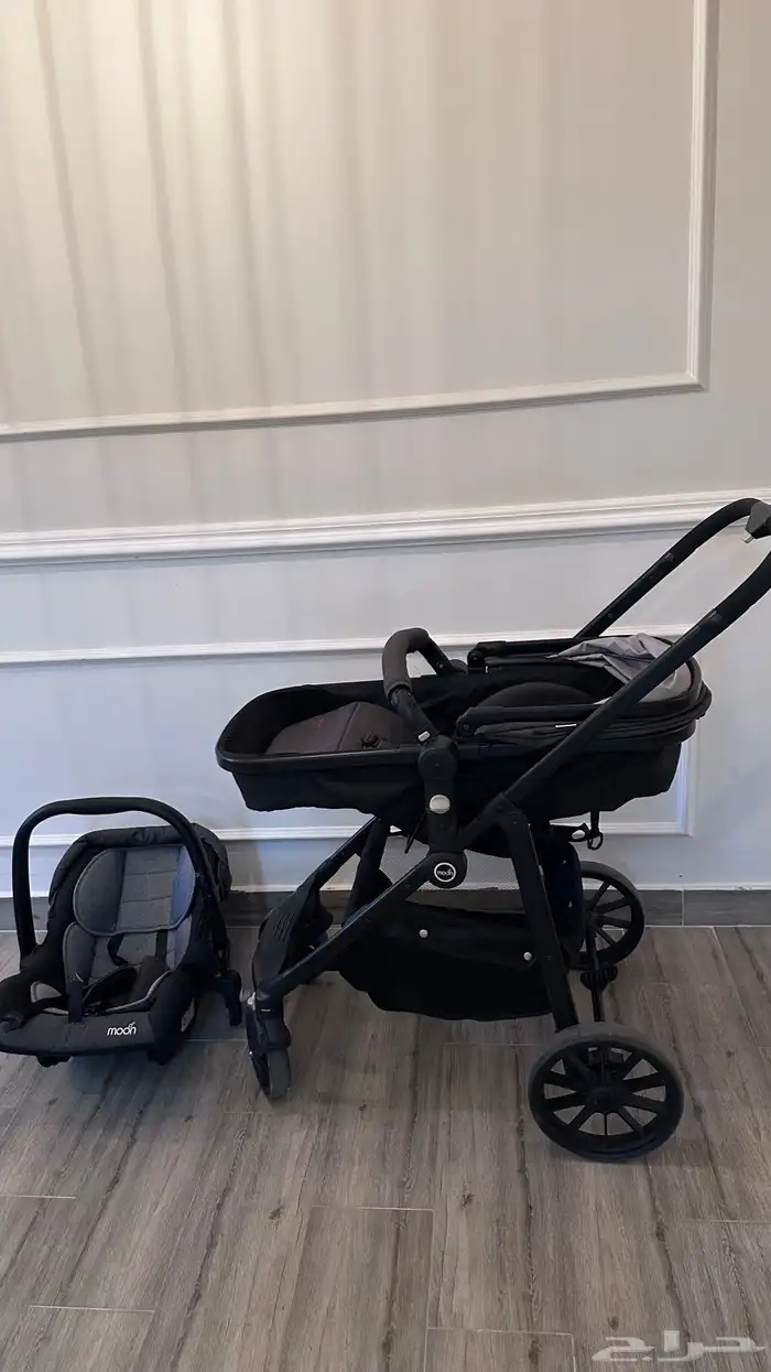 مون نظام سفر تريس 3 في 1 مع عربة أطفال ومقعد سيارة 6