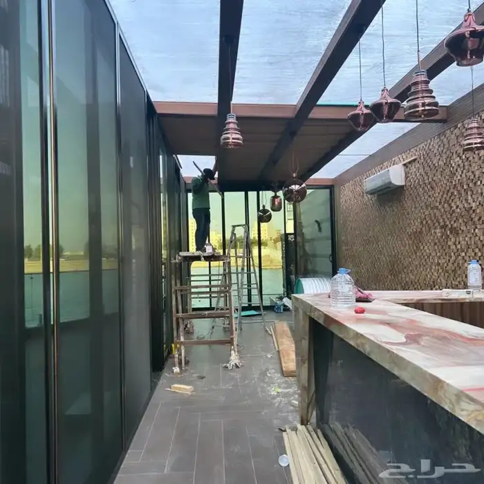 تم تنفيد أخر أعمالنا تفصيل  مظلة خشب حسب تصميم العميل  كلاسي 11