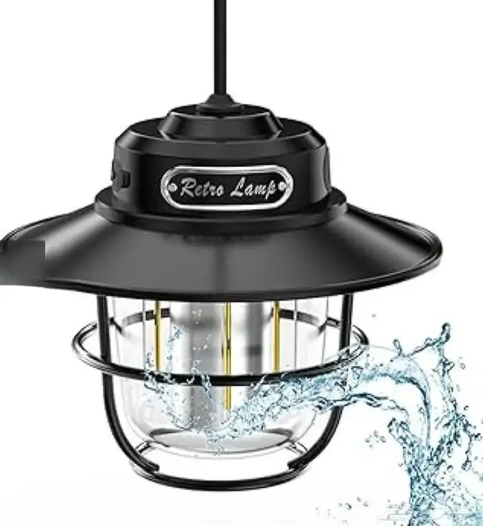 مصباح LED للتخييم قابل لاعادة الشحن تايب سي 4