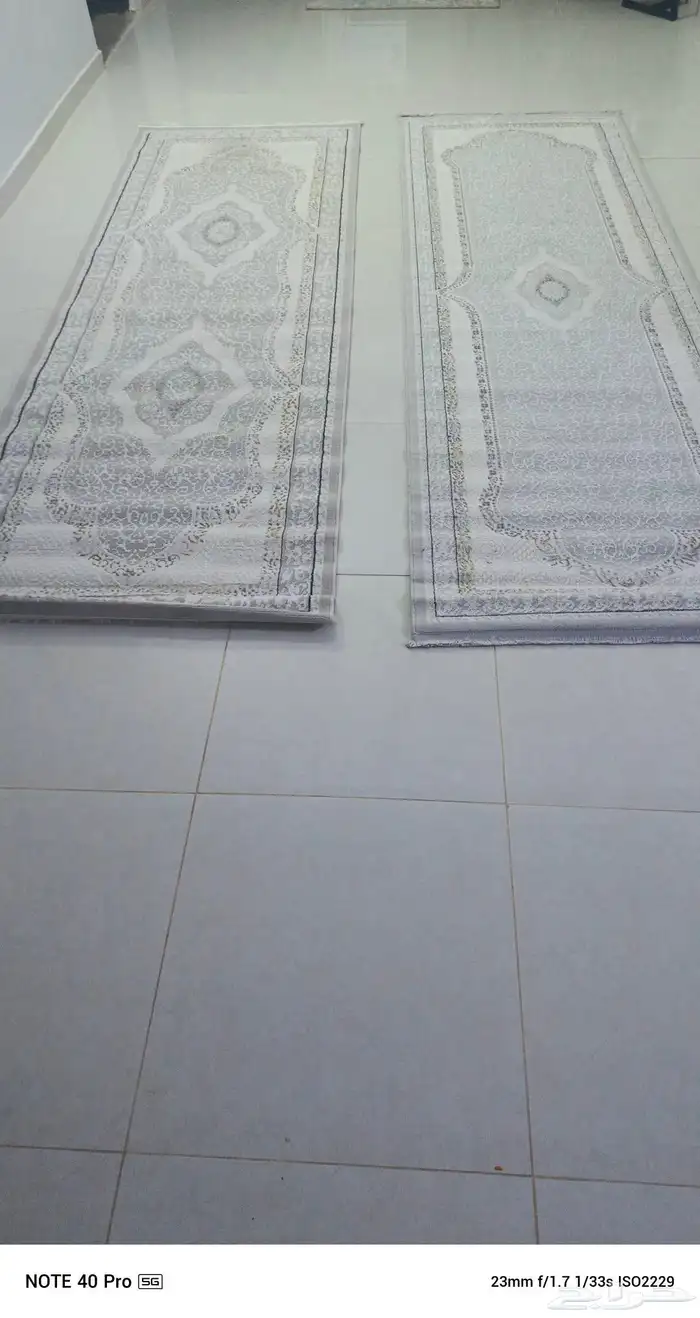 تم البيع...سجادتين بيضاء 3