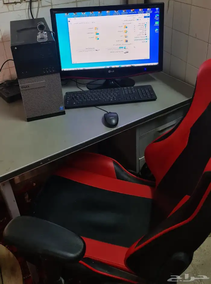 كمبيوتر مكتبي شركة ديل مع ملحقاته الموقع الخرج 1