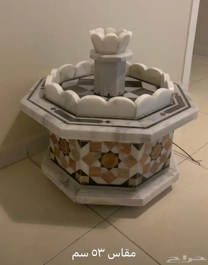 نافوره رخام طبيعي جديده استلام فوري 0