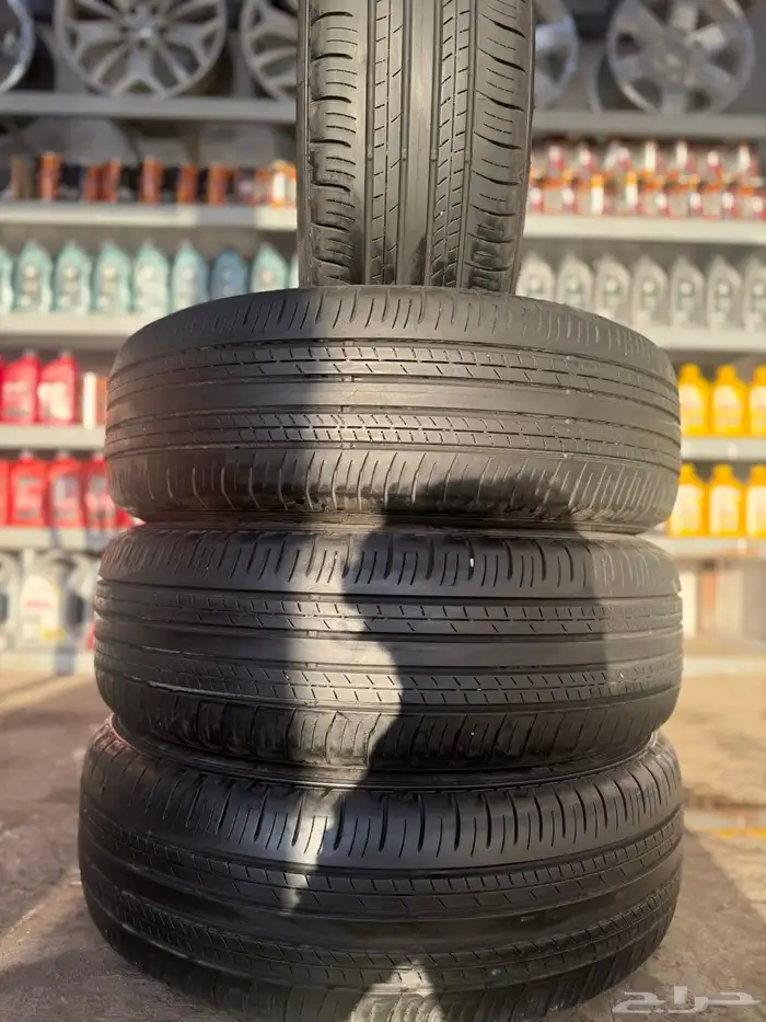 225 65 17 كفرات دنلوب شبة جديد ت 24 وكالة رافور 3