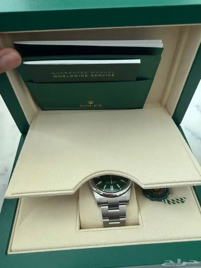Rolex op green dial 2024 unworn all set 2