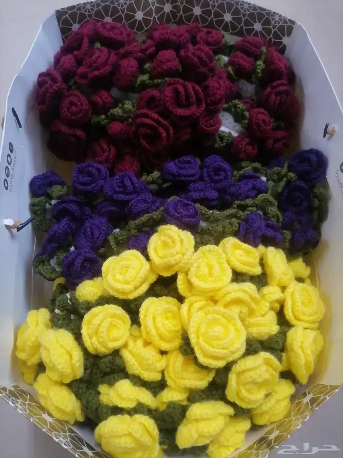 شال صوف باقة ورد 4