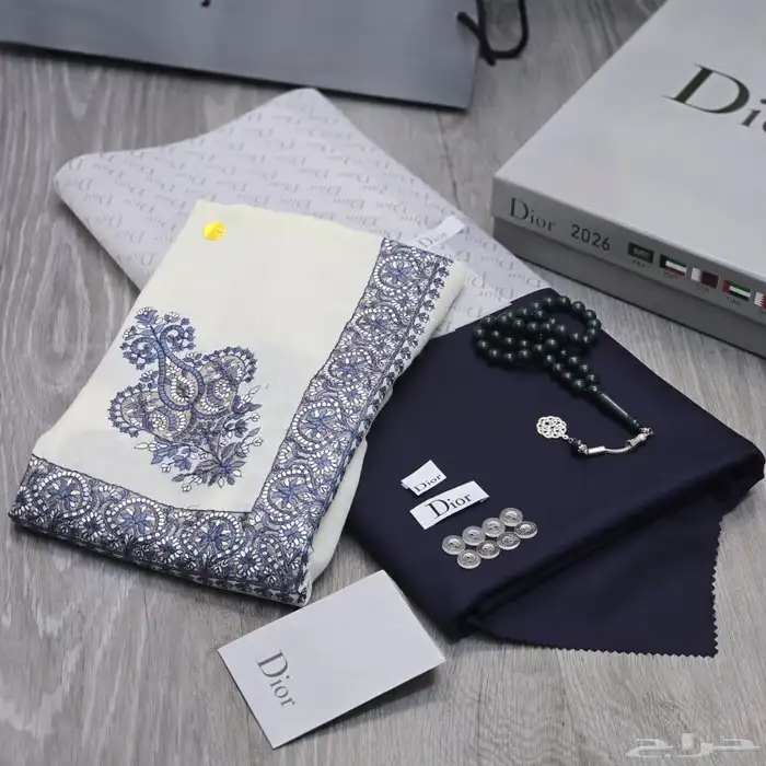 قماش ديور مع شال كشميري اخر اصدار 2026 6