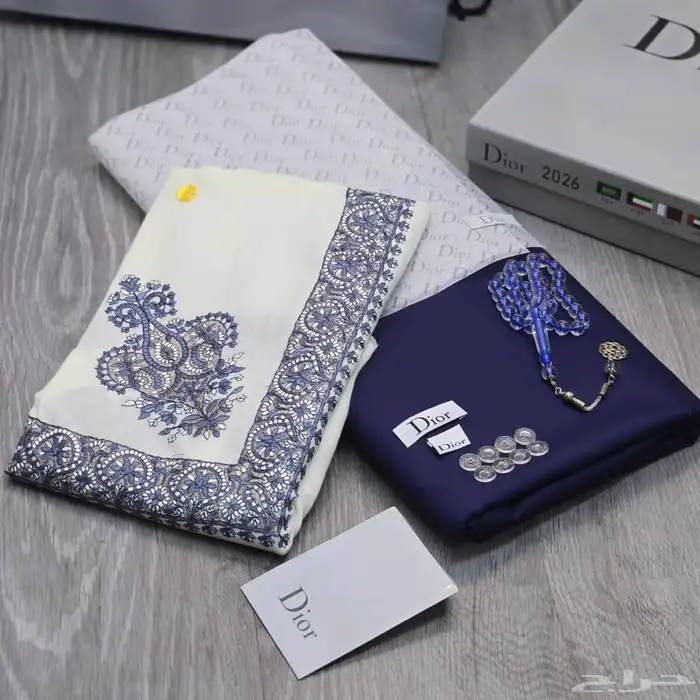 قماش ديور مع شال كشميري اخر اصدار 2026 7