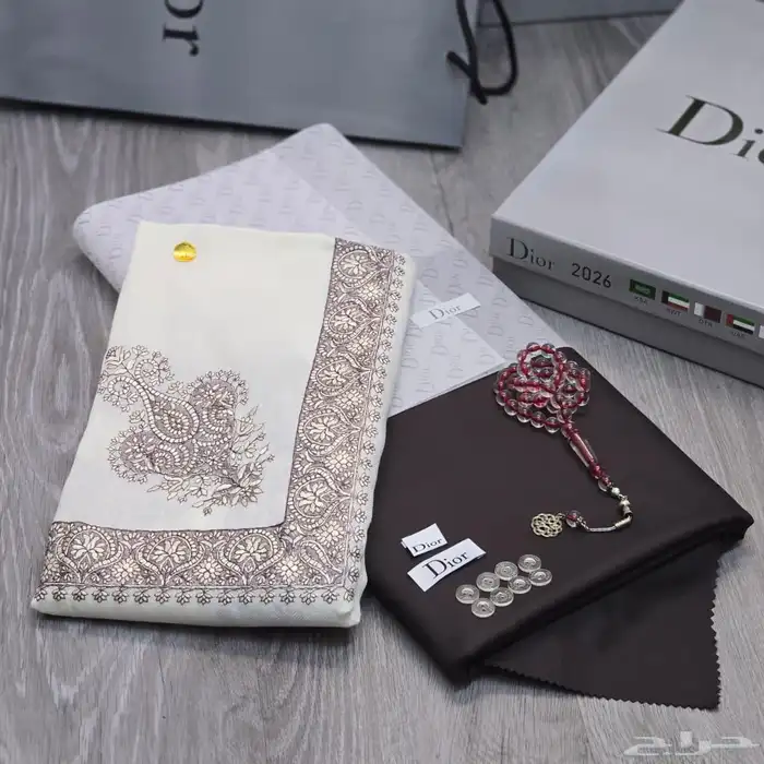 قماش ديور مع شال كشميري اخر اصدار 2026 8