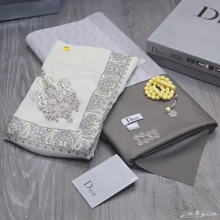 قماش ديور مع شال كشميري اخر اصدار 2026 17