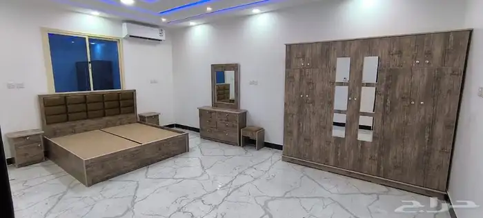 غرف نوم جديده جاهزة مقاسات وألوان مختلفة 8