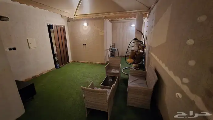 شقه مفروشه غرفه وصاله مع حديقه دور ارضي بحي النرجس 6