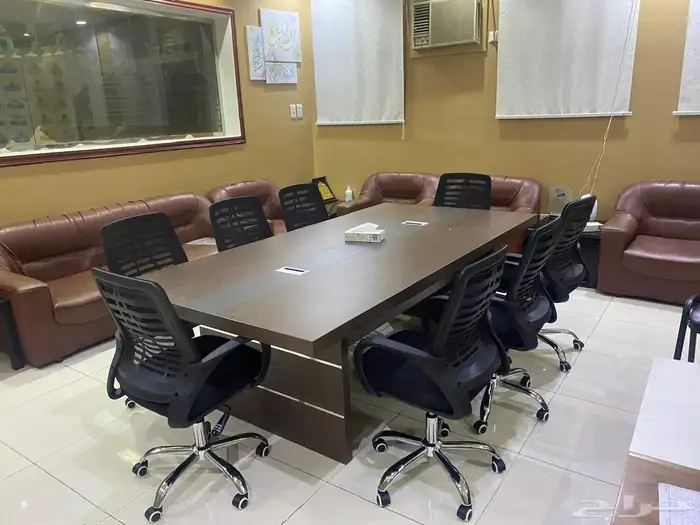 جديد طاولة اجتماع كل مقاسات متوفر مع كراسي 1