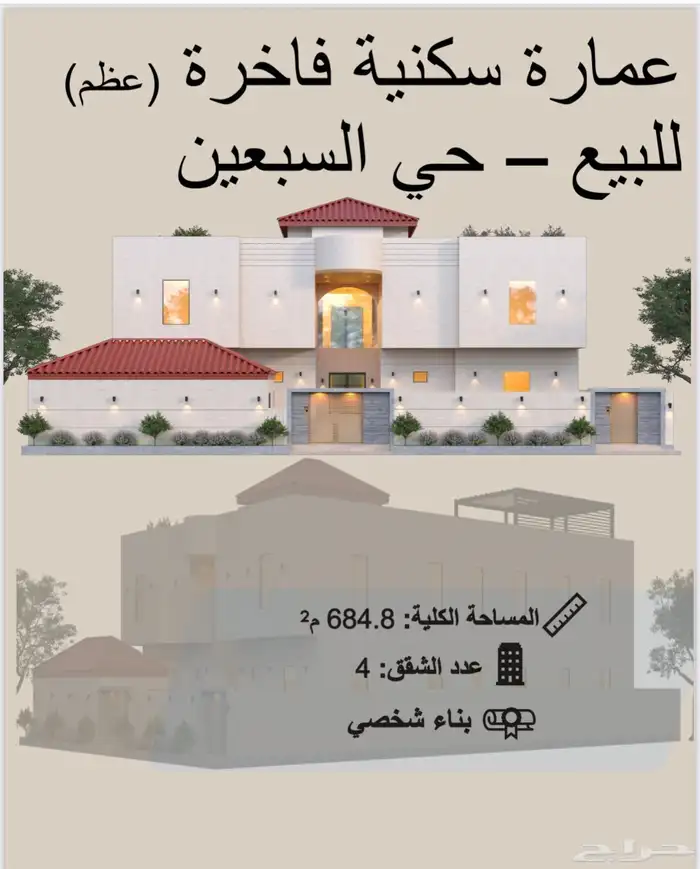 عمارة عظم للبيع في الحناكية 550 الف 0
