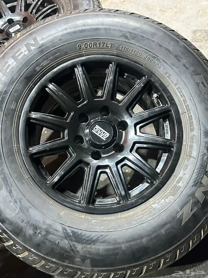 كفرات شاهين ريدنز مع جنوط برايد 6 مسمار مقاس 17 7