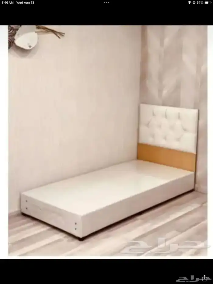 سرير خشب نفر واحد و نفر نص جلد جديد 11
