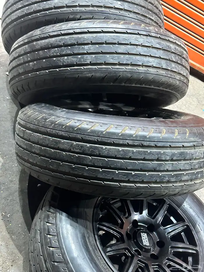 كفرات شاهين ريدنز مع جنوط برايد 6 مسمار مقاس 17 24