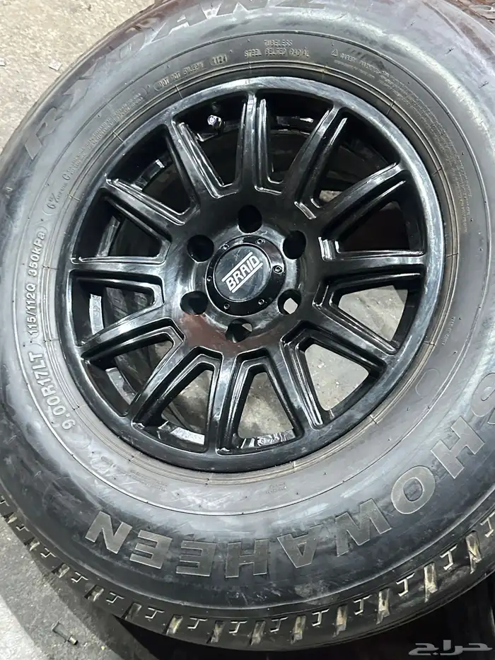 كفرات شاهين ريدنز مع جنوط برايد 6 مسمار مقاس 17 6