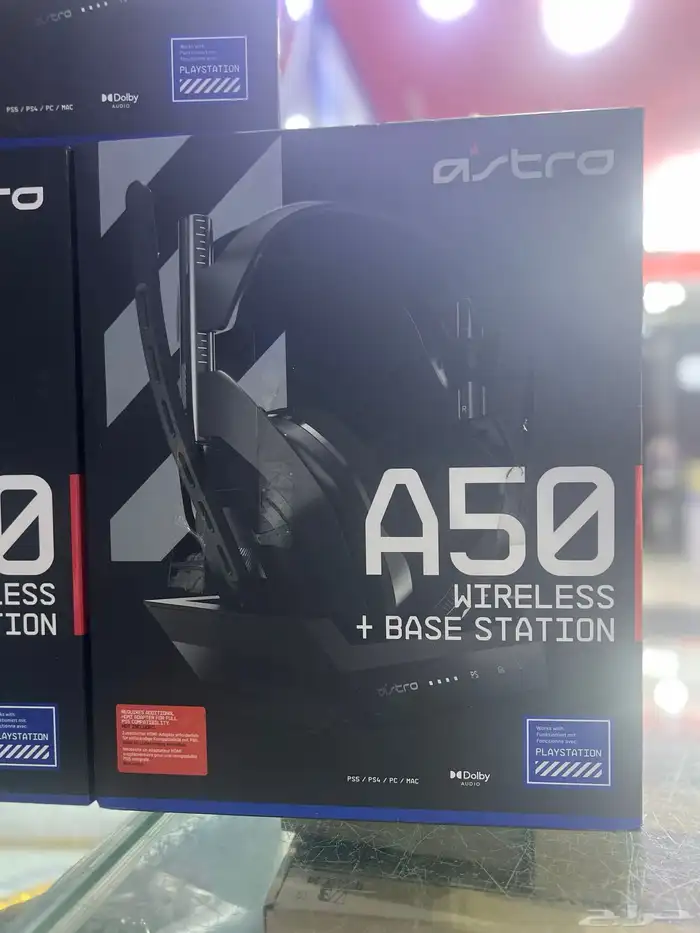 سماعة استرو A50 شبه جديده ضمان شهر مع جميع أغراضها 2