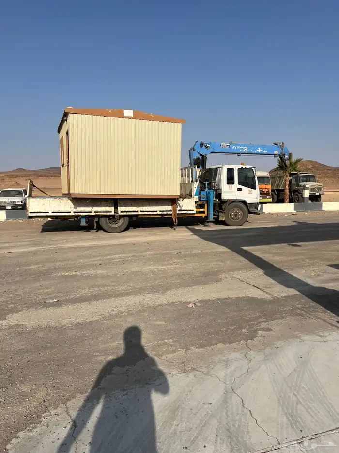 كرين للايجار نقل الغرف الجاهزه والبركسات 3