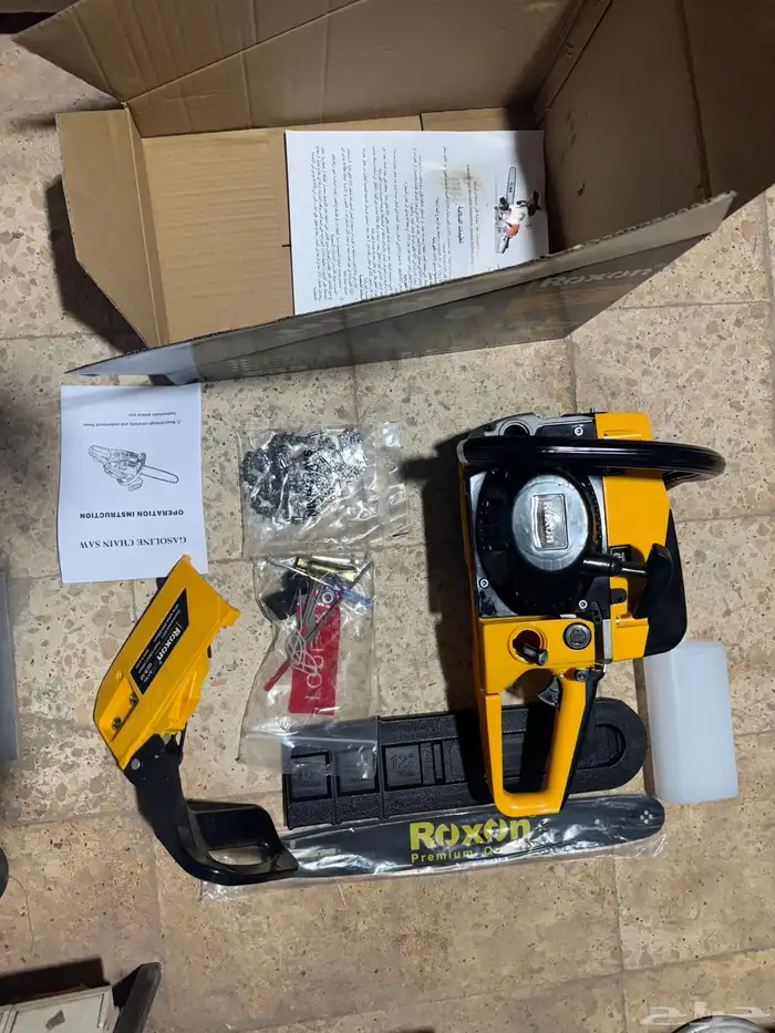 للبيع منشار حطب بانزين جديد مقاس 16 بوصة ماركة Roxon 2