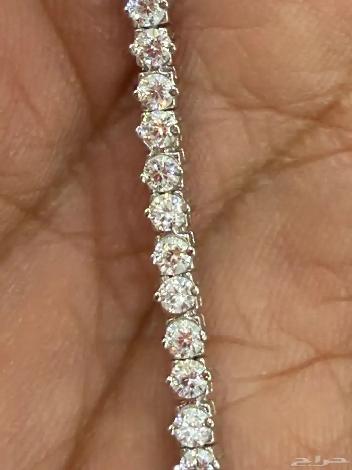 طقم فضه راقي وفخم إسترليني عيار 925 دق ألماس 6