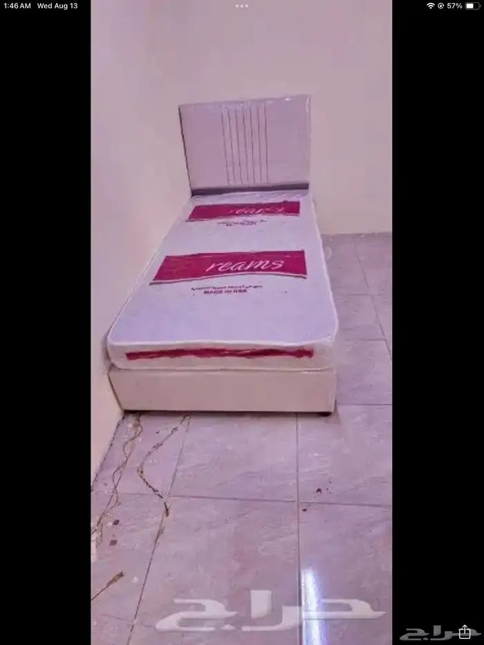 سرير خشب نفر واحد و نفر نص جلد جديد 14