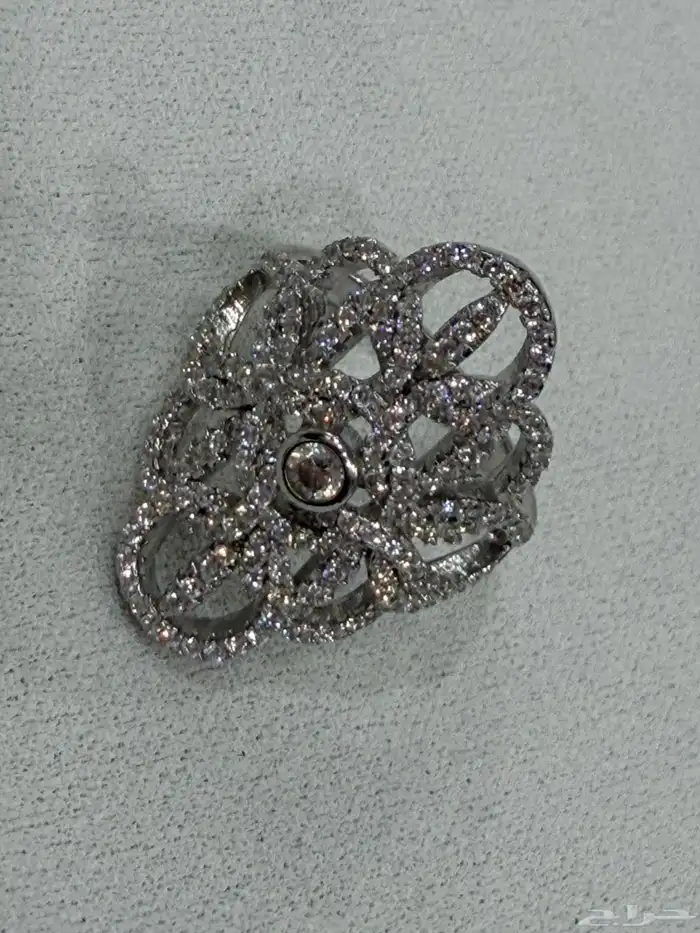 طقم فضه راقي وفخم إسترليني عيار 925 دق ألماس 11