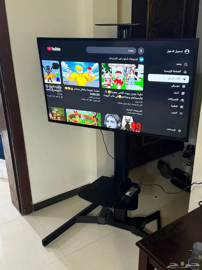 حامل شاشة حديد معدني لشاشة حتى 65 بوصه 0