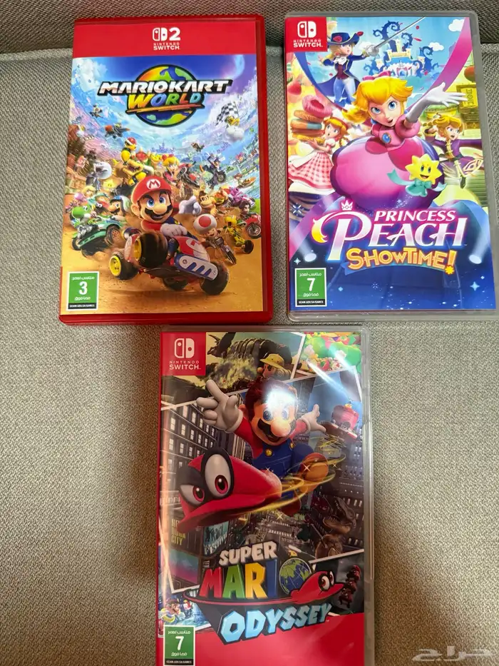 اشرطة نينتندو سويتش ماريو اوديسي و كارت وبرينسيس 0