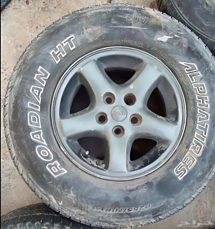 7 جنوط جيب شروكي مقاس 15 مع كفرات 255 4